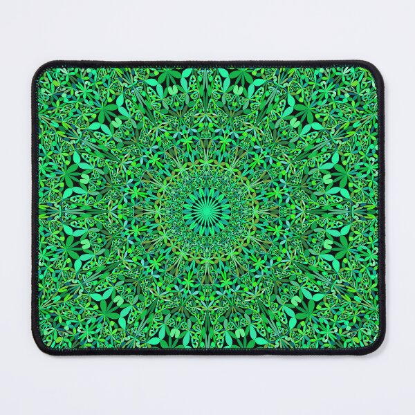 Item preview, Green Seamless Mandala Pattern designed and sold by RaveNamaste.
