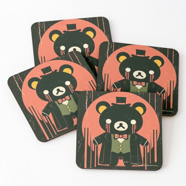Item preview, Spooky Retro Japanese Comic Teddy Bear dark designed and sold by IAPICTURE.