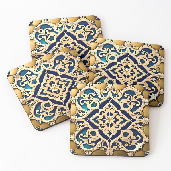 Item preview, Filigree Art Elegant & Royal Diamond Gold Star Mandala designed and sold by Zeporas Castle.