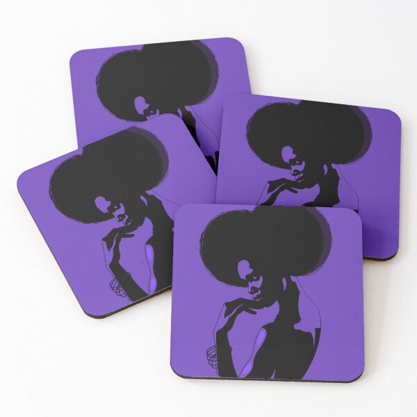 Item preview, African Woman Purple Silhouette Poster designed and sold by itsdexterart.