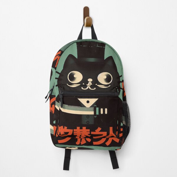 Item preview, Vintage Japanese Mysterious Black Gangster Cat retro  designed and sold by IAPICTURE.
