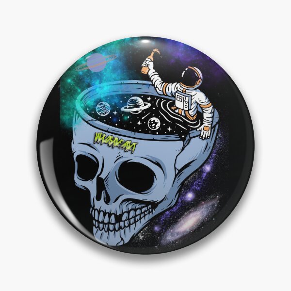 Item preview, Cosmic Astronaut skull designed and sold by Wildside  Kult.