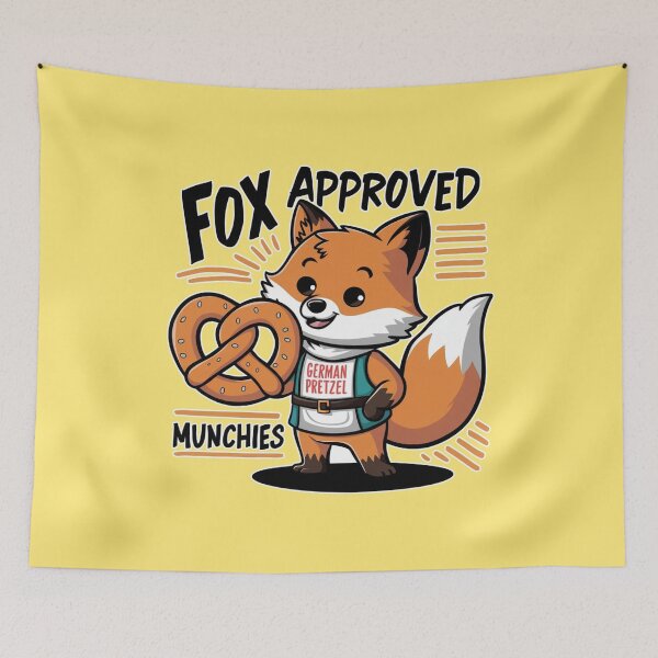 Item preview, German Fox Holding a Pretzel designed and sold by AryaSubramanian.
