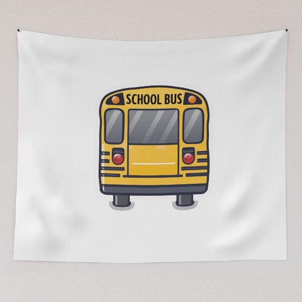 Item preview, Iconic School Bus Back Photorealistic Art designed and sold by NiftyWrx.