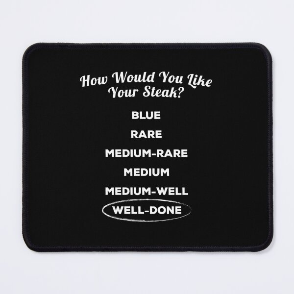 Item preview, How Do You Like Your Steak - Well Done designed and sold by twHistory.