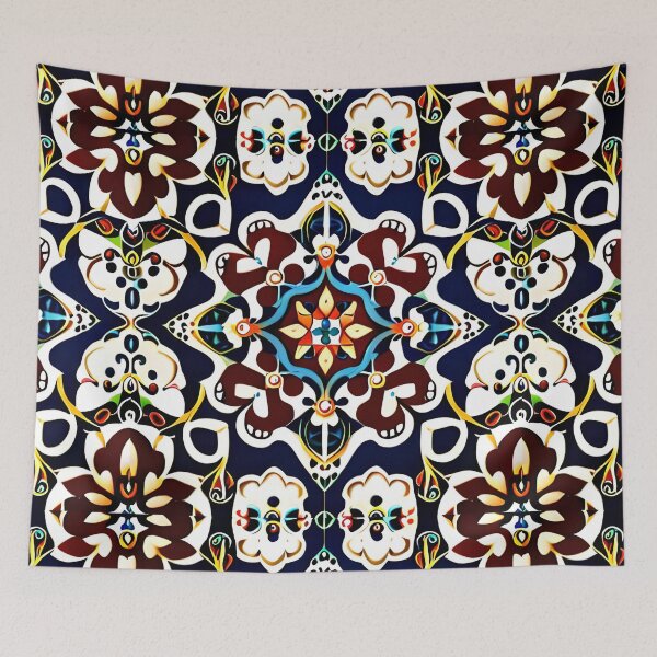 Item preview, Ornate Floral Flower Lace Filigree Enchanted Palace Tiles designed and sold by Zeporas Castle.