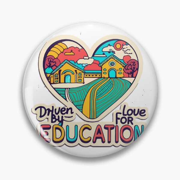 Item preview, Driven by Love for Education - Heart Road Tracks to School designed and sold by NiftyWrx.