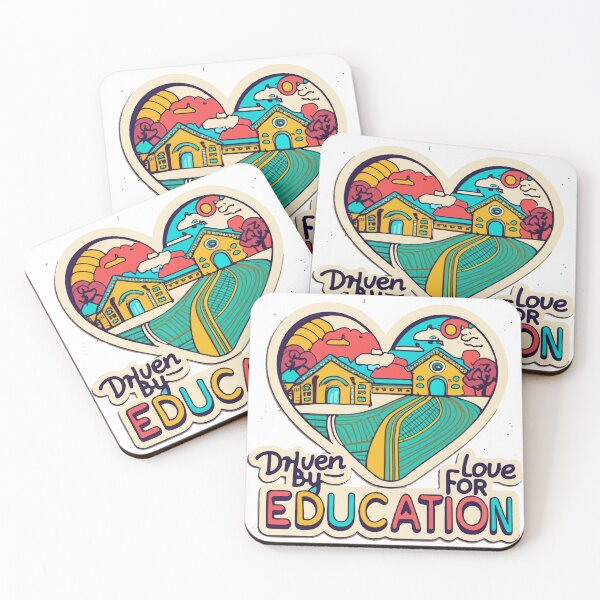Item preview, Driven by Love for Education - Heart Road Tracks to School designed and sold by NiftyWrx.