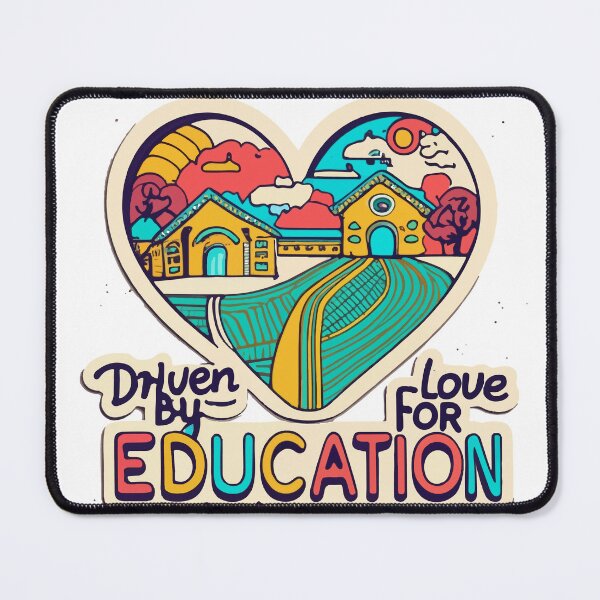Item preview, Driven by Love for Education - Heart Road Tracks to School designed and sold by NiftyWrx.