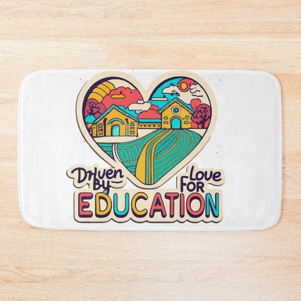Item preview, Driven by Love for Education - Heart Road Tracks to School designed and sold by NiftyWrx.