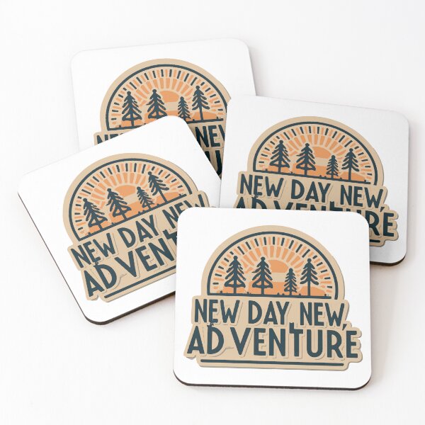 Item preview, New Day, New Adventure Sunrise and Trees Design designed and sold by NiftyWrx.