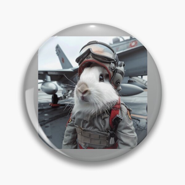 Item preview, “Guinea Pig Rabbit as a Canadian Pilot” designed and sold by Art-Vortex-fr.