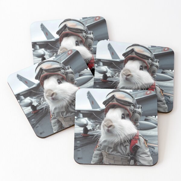 Item preview, “Guinea Pig Rabbit as a Canadian Pilot” designed and sold by Art-Vortex-fr.