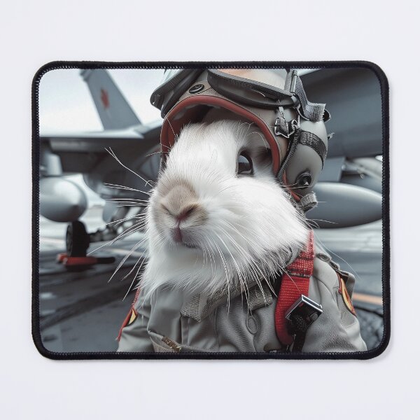 Item preview, “Guinea Pig Rabbit as a Canadian Pilot” designed and sold by Art-Vortex-fr.