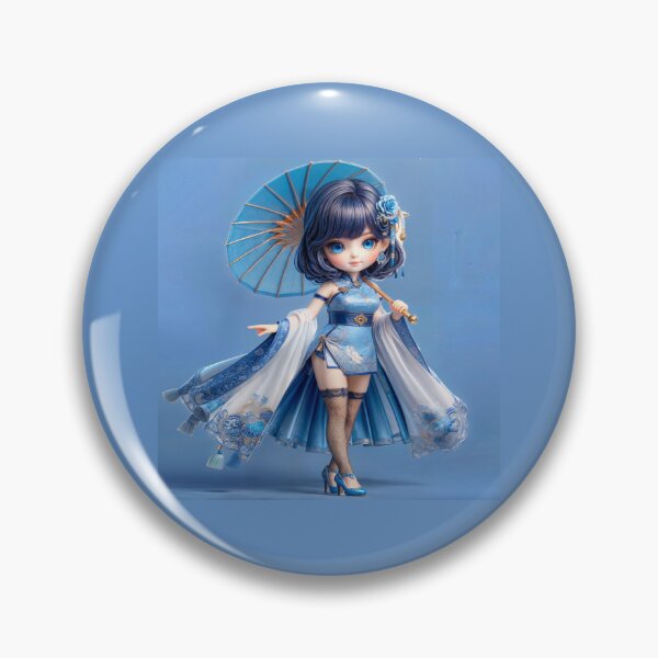 Item preview, Aoi, the Blue Guardian of the Chibi Order of Silk designed and sold by CHIBI_POPZ.