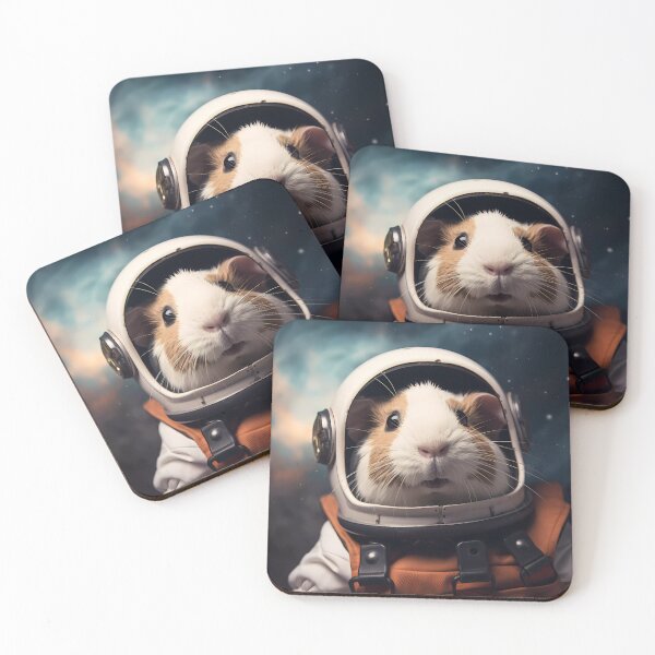 Item preview, “Cosmic Exploration: Guinea Pig in Space” designed and sold by Art-Vortex-fr.