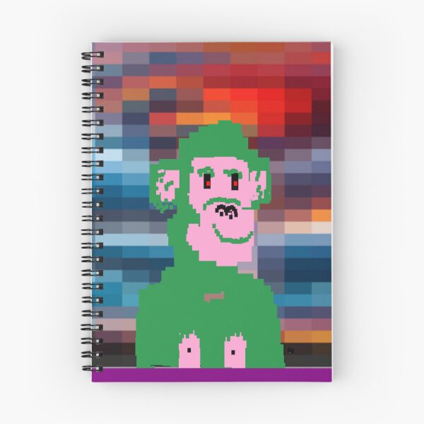 Item preview, Pixel Green Monkey Illustration designed and sold by 3triadstore.
