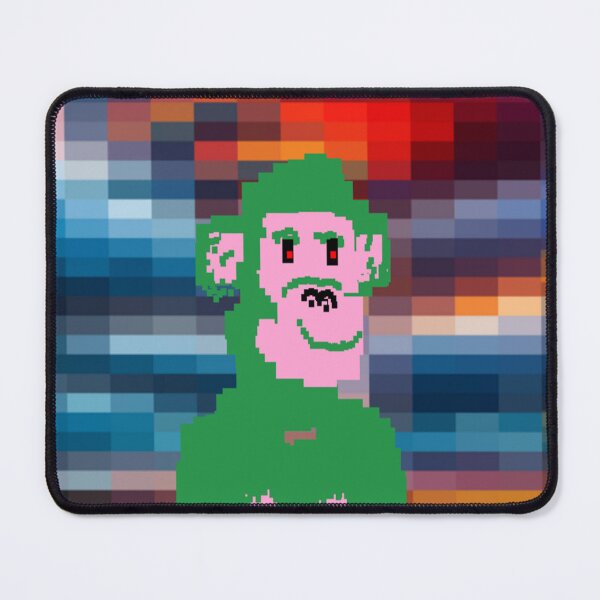 Item preview, Pixel Green Monkey Illustration designed and sold by 3triadstore.