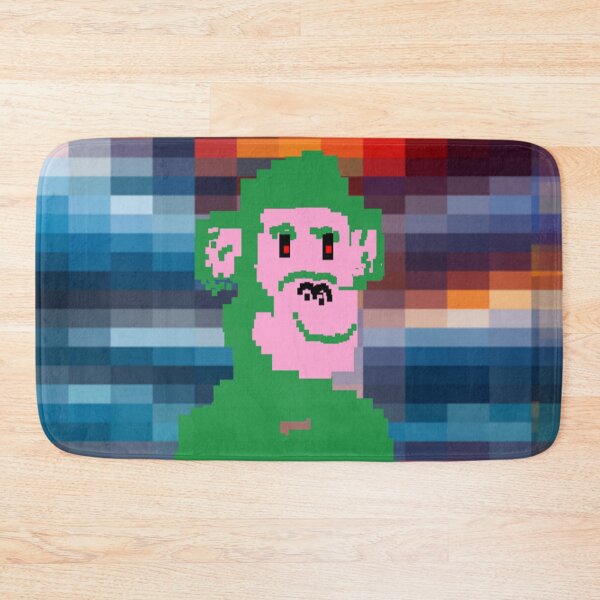 Item preview, Pixel Green Monkey Illustration designed and sold by 3triadstore.