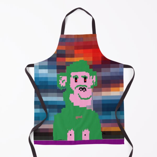 Item preview, Pixel Green Monkey Illustration designed and sold by 3triadstore.