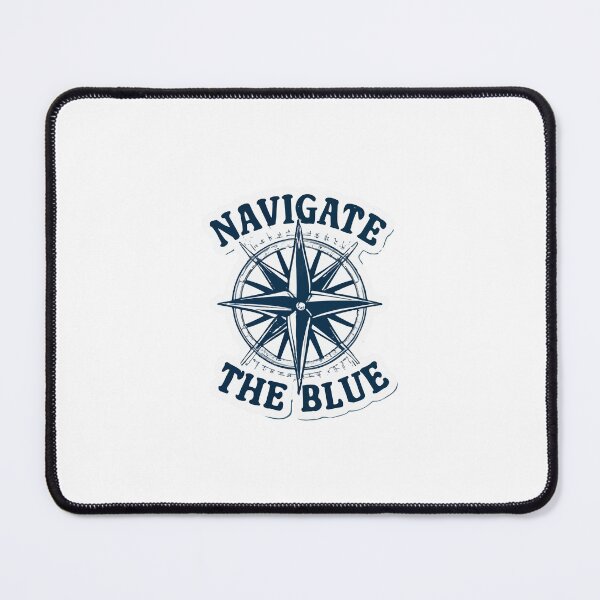 Item preview, Navigate the Blue - Adventure Compass and Fins Design designed and sold by NiftyWrx.