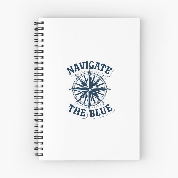 Item preview, Navigate the Blue - Adventure Compass and Fins Design designed and sold by NiftyWrx.
