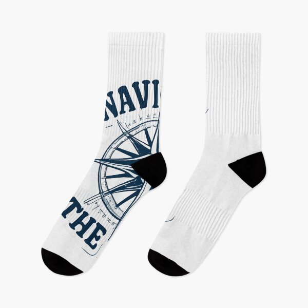Item preview, Navigate the Blue - Adventure Compass and Fins Design designed and sold by NiftyWrx.