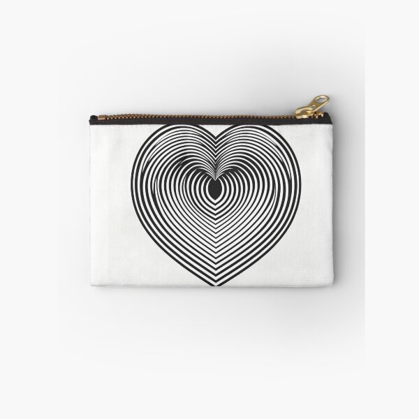 Item preview, Monochromatic heart with optical illusions designed and sold by ArtemisDesignAI.