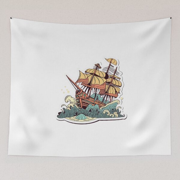 Item preview, Vintage Shipwreck Treasure Hunt Sticker designed and sold by NiftyWrx.