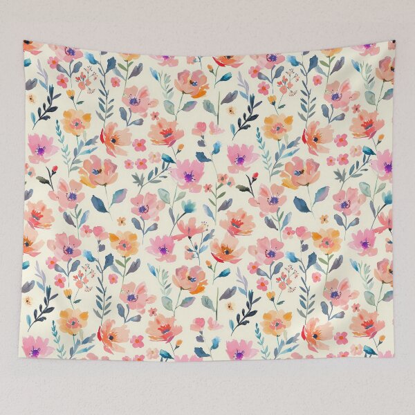Item preview, Flowers in watercolour style designed and sold by sakurashorty.