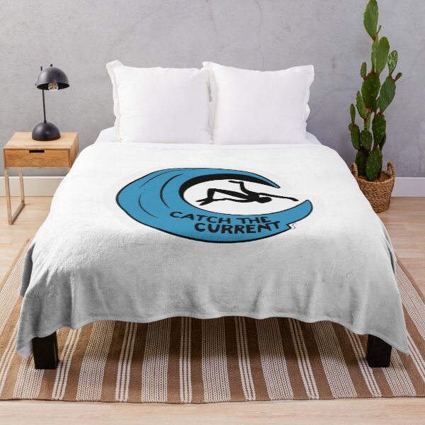 Item preview, Catch the Current - Ocean Wave & Diver Silhouette designed and sold by NiftyWrx.