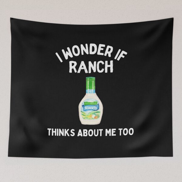 Item preview, I Wonder If Ranch Thinks About Me Too Funny Ranch Lover Gift designed and sold by lou731.