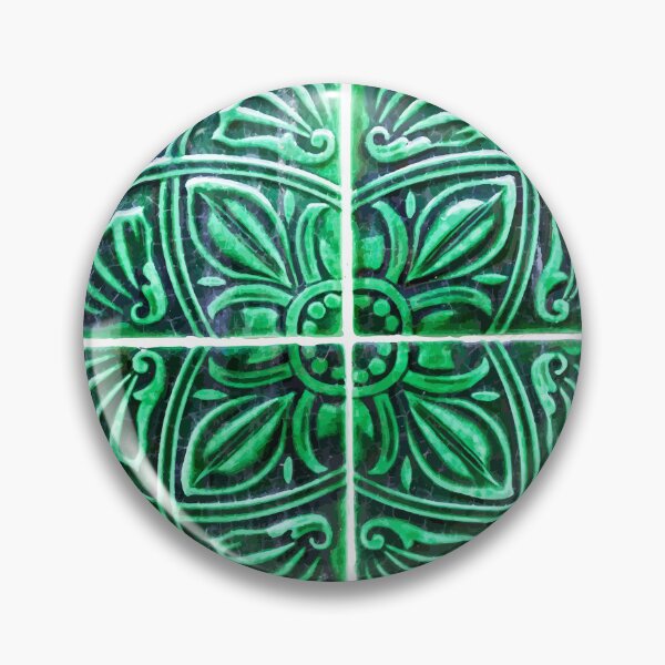 Item preview, Green Flower Tile designed and sold by mattpanta.