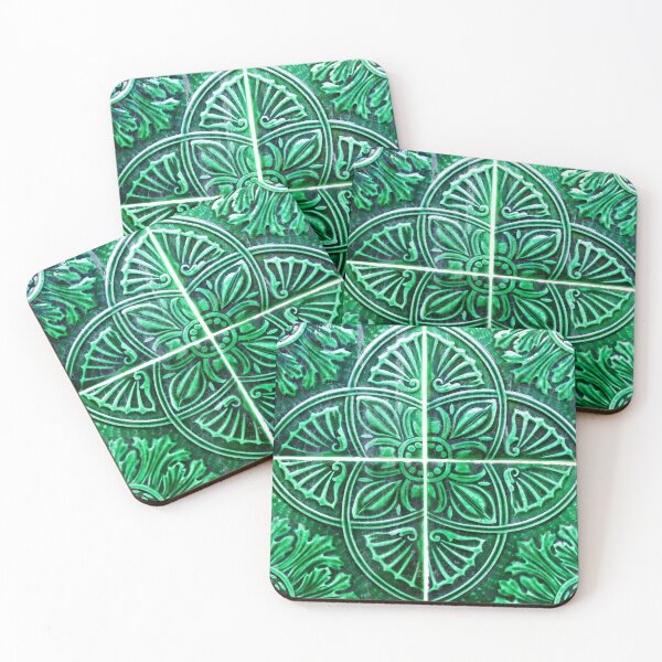 Item preview, Green Flower Tile designed and sold by mattpanta.