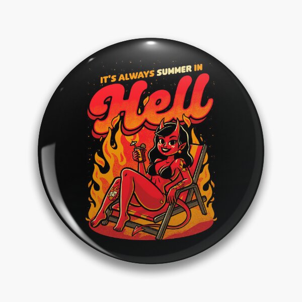 Item preview, Summer Pinup Devil - Fire Vacation Demon designed and sold by Studio Mootant.