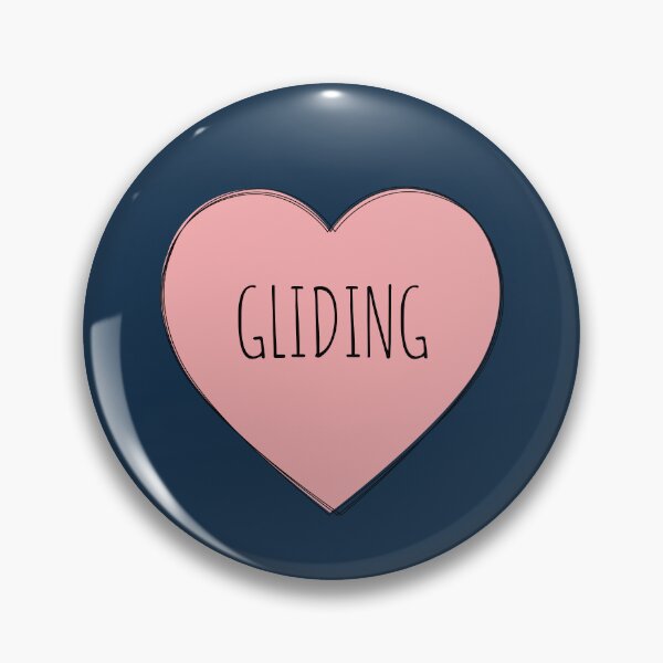 Item preview, I Love Gliding Cute Pink Heart designed and sold by MaryAller.
