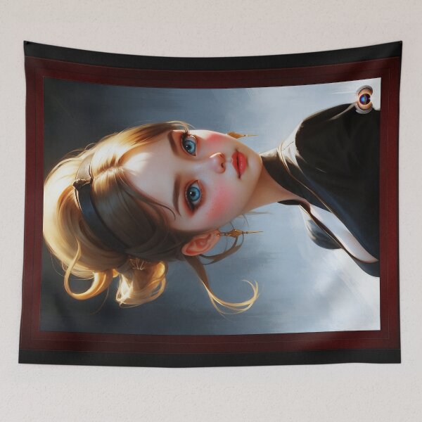 Item preview, She's A Doll Alluring AI Concept Art Portrait By Xzendor7 designed and sold by Xzendor7 Digital Art Creations.
