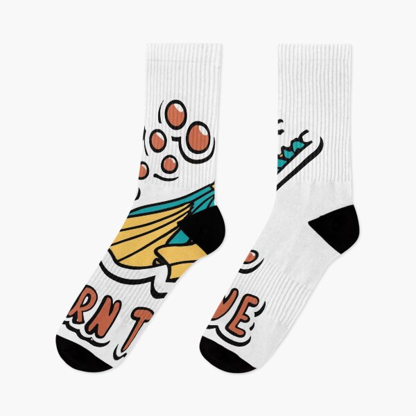 Item preview, Born to Dive - Dynamic Scuba Fins Sticker designed and sold by NiftyWrx.