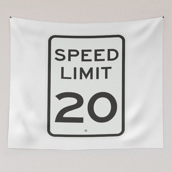 Item preview, Traffic sign speed limit, 20 designed and sold by Numbers-Art.