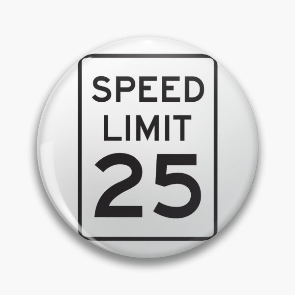 Item preview, Traffic sign speed limit, 25 designed and sold by Numbers-Art.