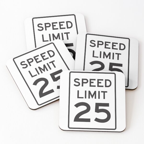 Item preview, Traffic sign speed limit, 25 designed and sold by Numbers-Art.