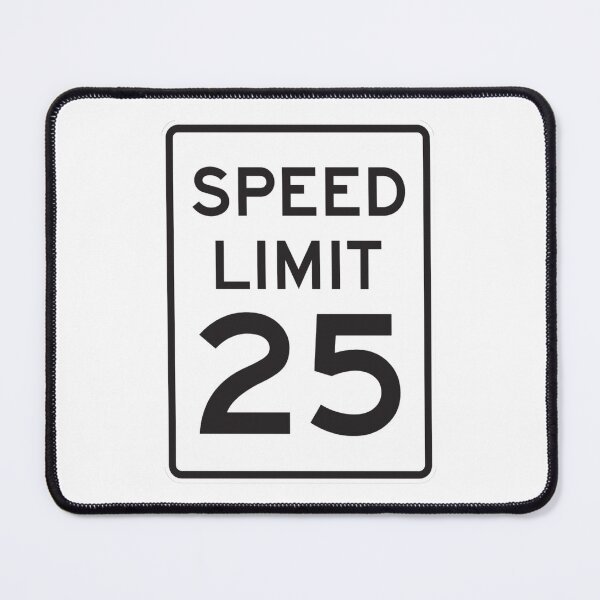 Item preview, Traffic sign speed limit, 25 designed and sold by Numbers-Art.