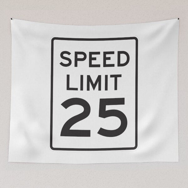 Item preview, Traffic sign speed limit, 25 designed and sold by Numbers-Art.