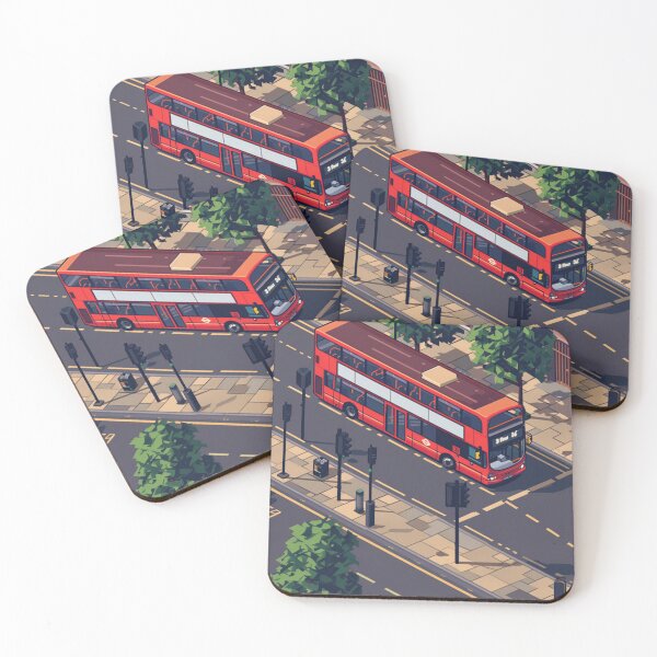 Item preview, Urban Flow: Iconic Red Bus in the City designed and sold by plam50.
