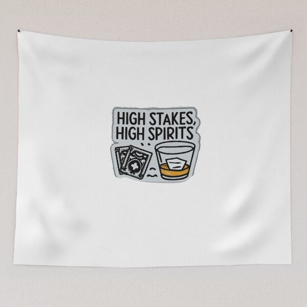 Item preview, High Stakes, High Spirits - Whiskey & Poker Noir Art designed and sold by NiftyWrx.