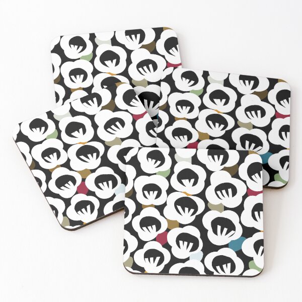 Item preview, Iconic Retro Australian Black and White Floral Pattern designed and sold by Deutschic.