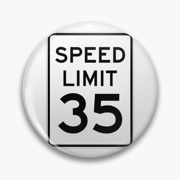 Item preview, Traffic sign speed limit, 35 designed and sold by Numbers-Art.