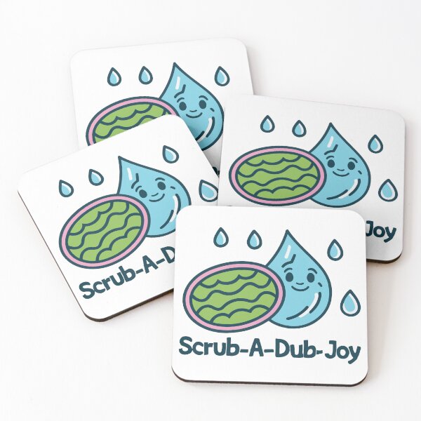 Item preview, Scrub-a-Dub Joy Stencil Art Loofah and Soap designed and sold by NiftyWrx.