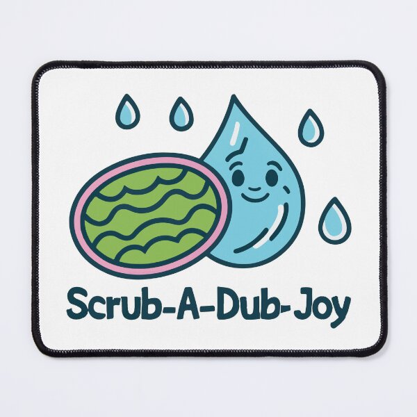 Item preview, Scrub-a-Dub Joy Stencil Art Loofah and Soap designed and sold by NiftyWrx.