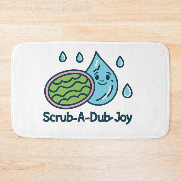 Item preview, Scrub-a-Dub Joy Stencil Art Loofah and Soap designed and sold by NiftyWrx.